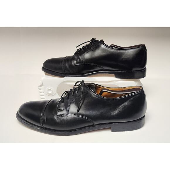 COLE HAAN Men's Memory Flex Oxford Cap Toe Black Dress Shoes Size 10B - Picture 5 of 9